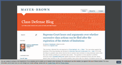 Desktop Screenshot of classdefenseblog.com